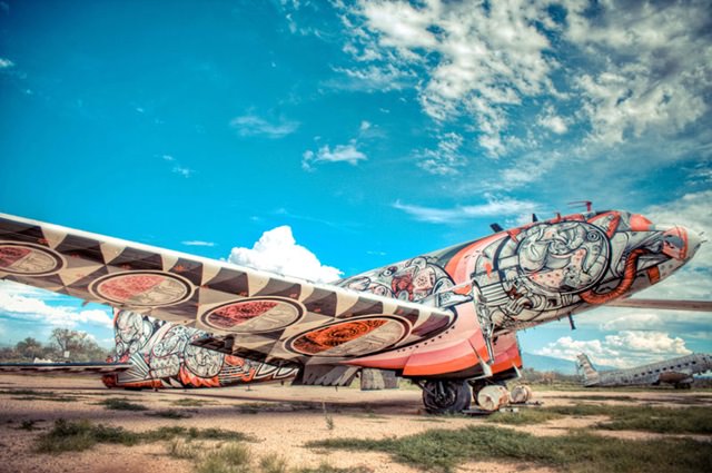 Artists give new life to abondoned planes (19)