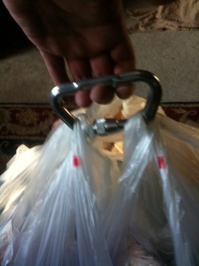 Grip Multiple Grocery Bags Like This 