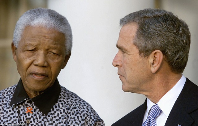 Nelson, 83, with President George W. Bush