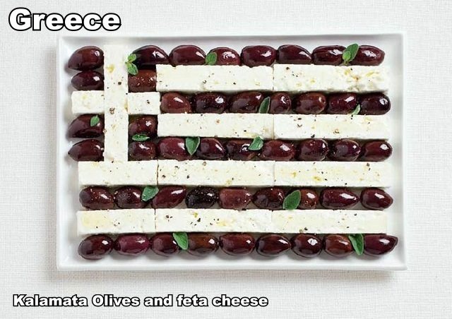 greece-flag-made-from-food