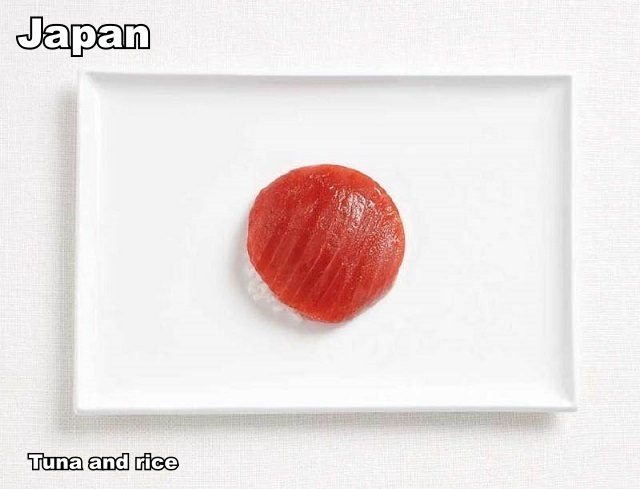 japan-flag-made-from-food