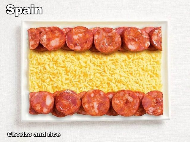 spain-flag-made-from-food