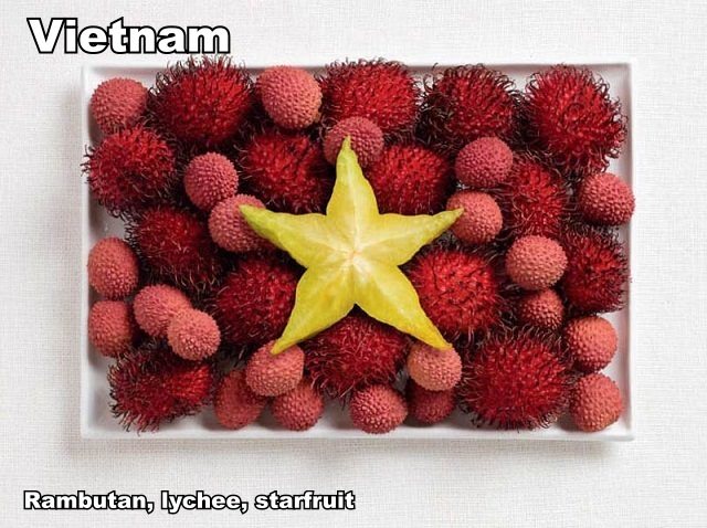 vietnam-flag-made-from-food